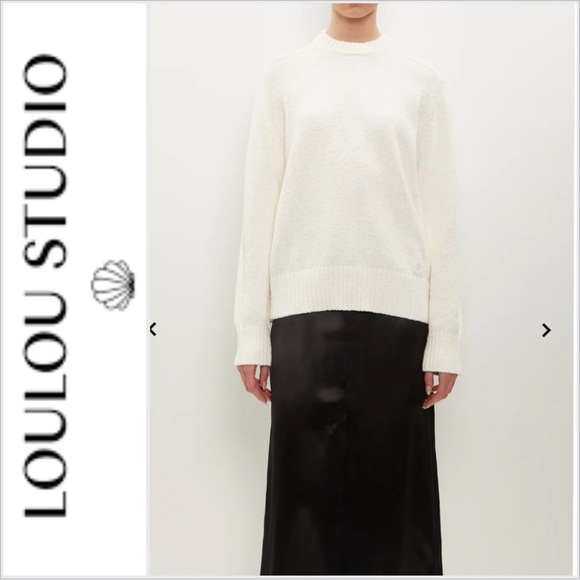 Loulou Studio Canillo ecru Crew-Neck Jumper XS